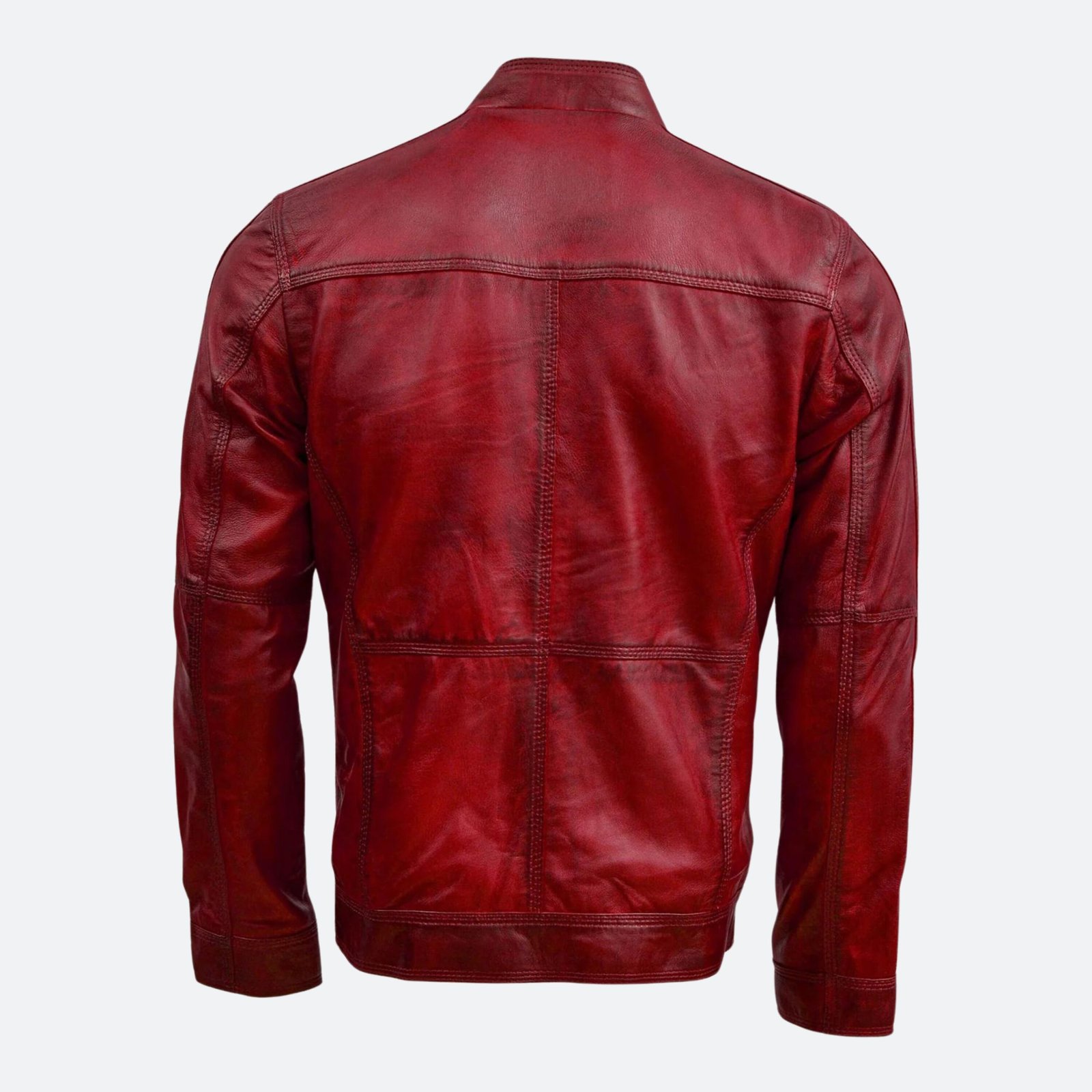 Blood Bound - Maroon - Premium Quality Handmade Leather Jackets