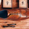 Bromley - Premium Quality Handmade Wingtip Brogue Leather Oxford Shoes