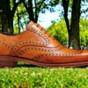 Bromley - Premium Quality Handmade Wingtip Brogue Leather Oxford Shoes