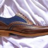 Bromley - Premium Quality Handmade Wingtip Brogue Leather Oxford Shoes