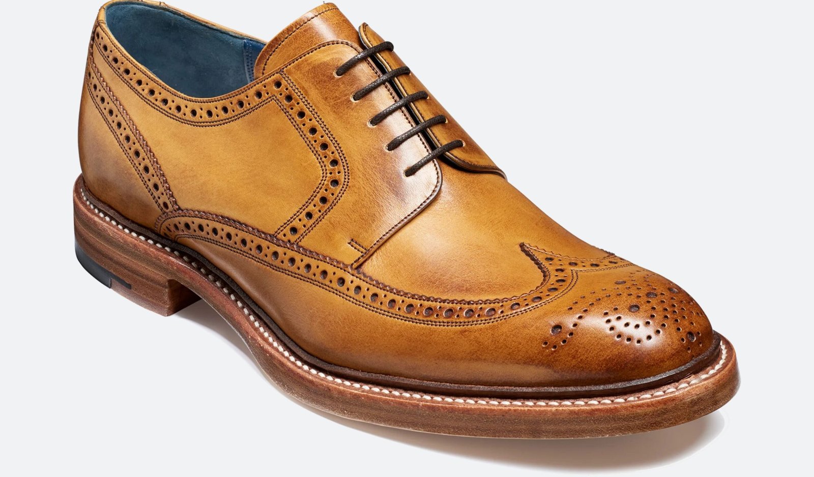 Hudson - Premium Quality Handmade Brogue Wingtip Leather Derby Shoes