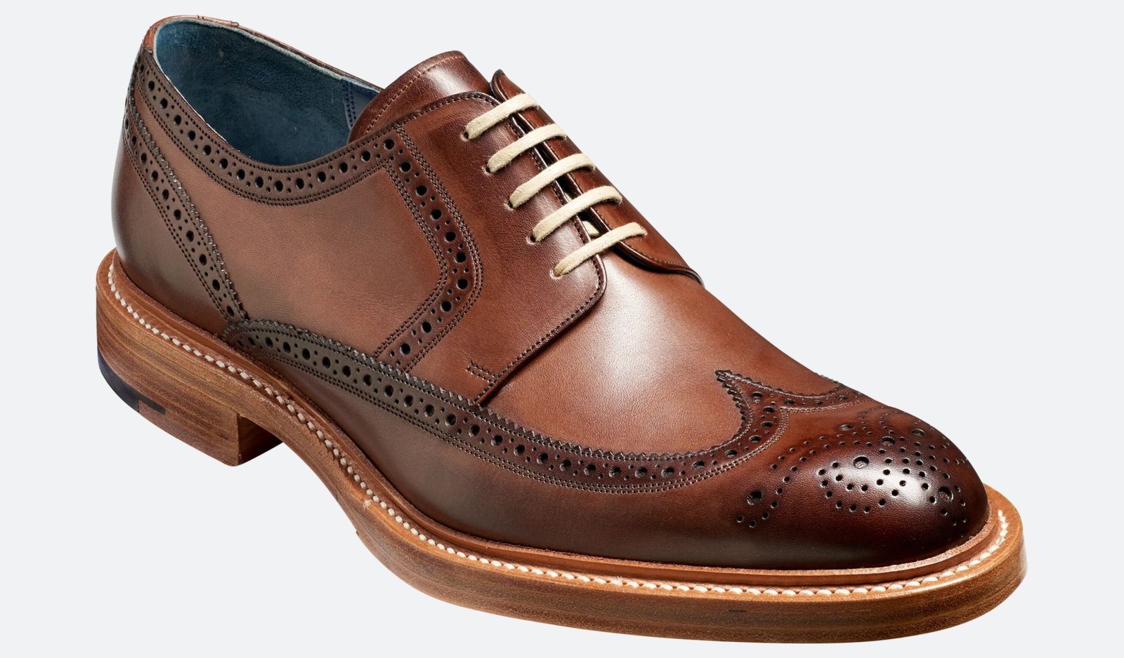 Hudson - Premium Quality Handmade Brogue Wingtip Leather Derby Shoes