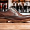 Hudson - Premium Quality Handmade Brogue Wingtip Leather Derby Shoes