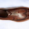 Hudson - Premium Quality Handmade Brogue Wingtip Leather Derby Shoes