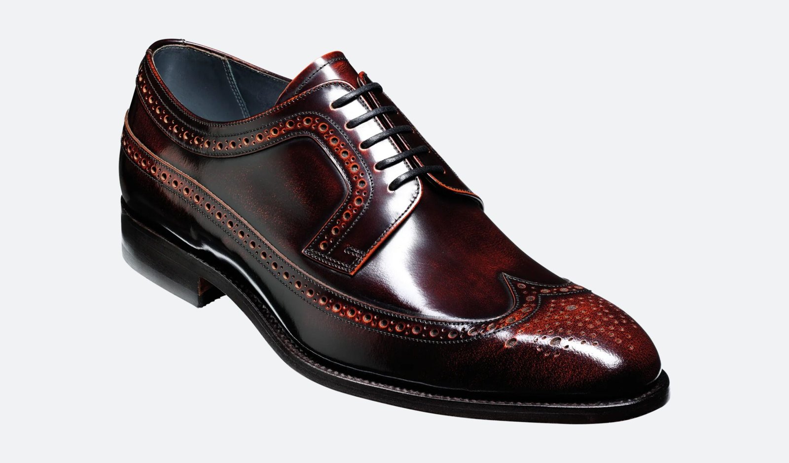 Regent - Brandy - Premium Quality Handmade Brogue Wingtip Leather Derby Shoes