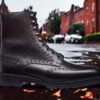 Robust- Premium Quality Handmade Leather Brogue Wingtip Derby Boots