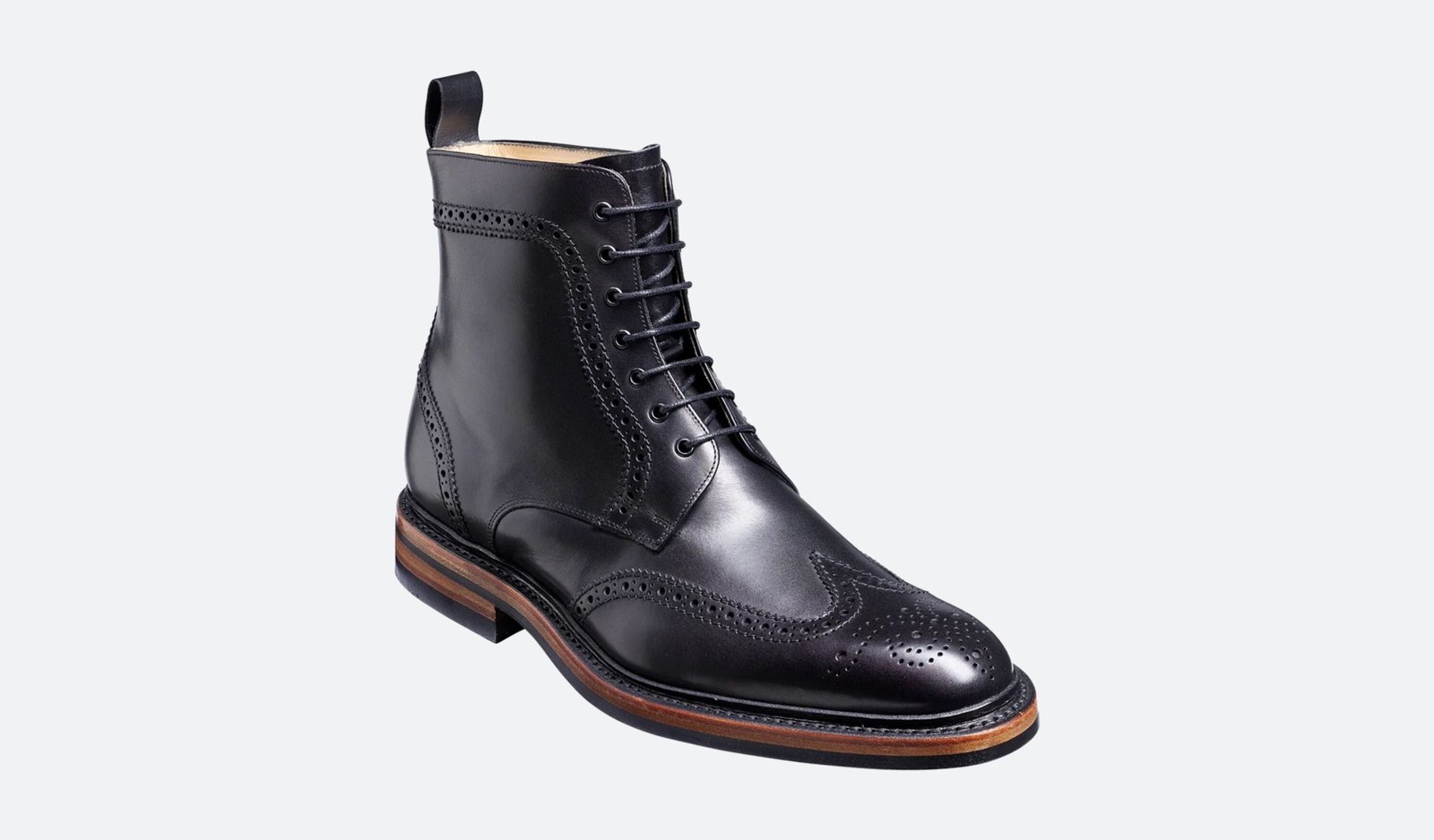 Wiseman- Premium Quality Handmade Leather Brogue Wingtip Derby Boots