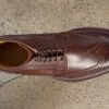 Wiseman- Premium Quality Handmade Leather Brogue Wingtip Derby Boots