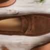 Marlon - Premium Quality Handmade Suede Leather Penny Loafer Shoes