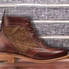 Audrey - Premium Quality Handmade Leather Brogue Wingtip Women's Boots